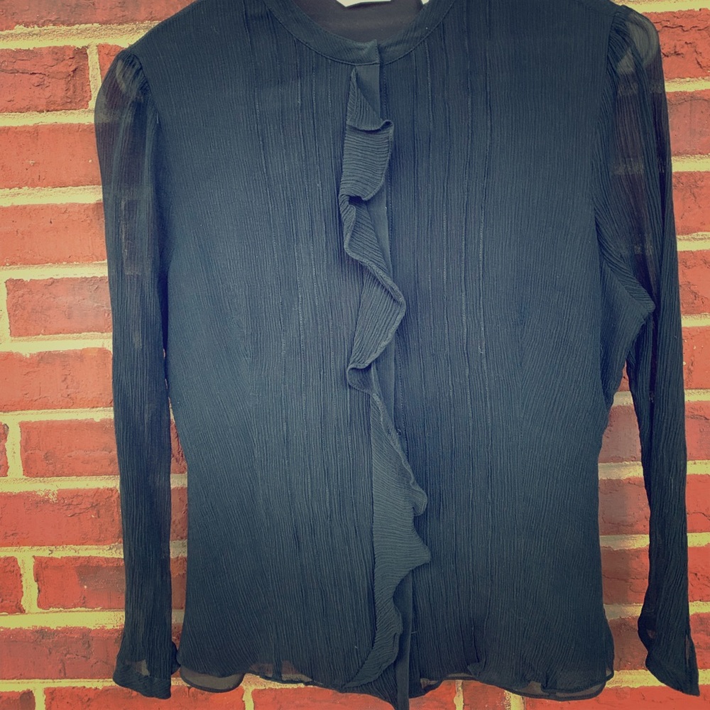 Laura Ashley sheer blouse